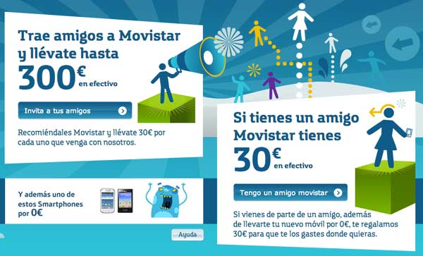 Movistar presenta "Vas de mi parte", 30 euros en metálico por cada cliente que traigamos