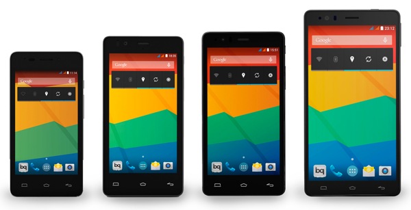 Los móviles android BQ Aquarius E se venderán con Orange